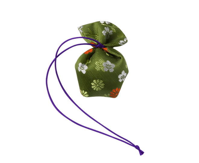 うつりか　花柄(緑)